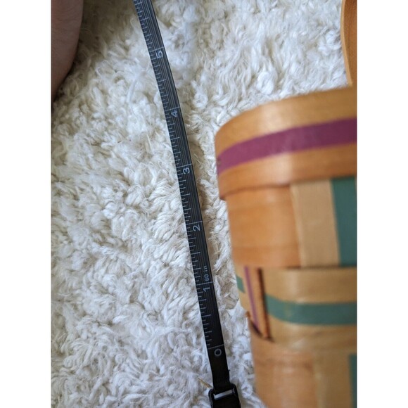 Country Woven Baskets The Grand Basket Gently Used Small Wood Basket Home Decor - Picture 2 of 7